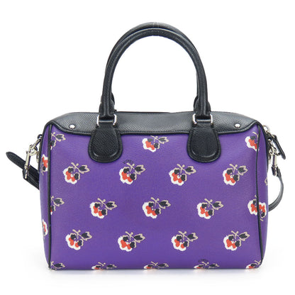 Coach Handbag F55464 Leather, Pvc Purple Women