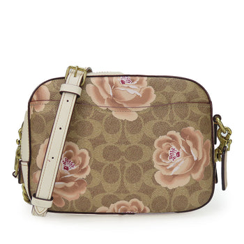 Coach Shoulder Bag 31695 Leather Beige Women