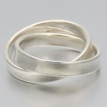 Tiffany&Co. Ring Silver925 Silver 1837 Interlocking Women