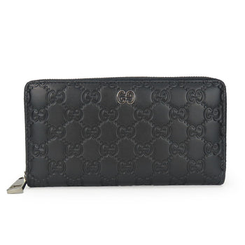 Gucci Long Wallet Purse 473928 Guccisima Black Unisex(Unisex)