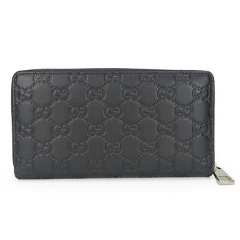 Gucci Long Wallet Purse 473928 Guccisima Black Unisex(Unisex)
