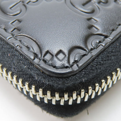 Gucci Long Wallet Purse 473928 Guccisima Black Unisex(Unisex)