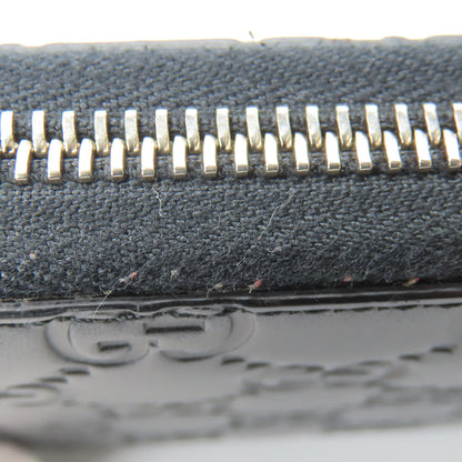 Gucci Long Wallet Purse 473928 Guccisima Black Unisex(Unisex)