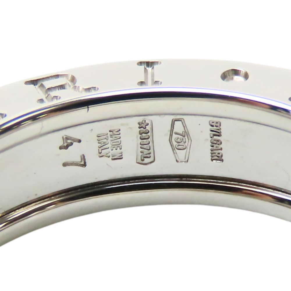 Bvlgari Ring K18 White Gold Silver B-Zero1 Women 47