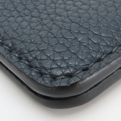 Christian Dior Pouch Leather Navy Type Women