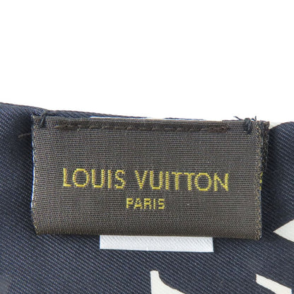 Louis Vuitton Scarf M78656 Silk Noir Bando Monogram Confidential