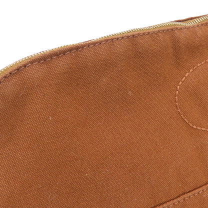 Hermes Pouch Cotton Brown Bored Pouch Tgm Women