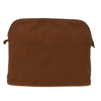 Hermes Pouch Cotton Brown Bored Pouch Tgm Women