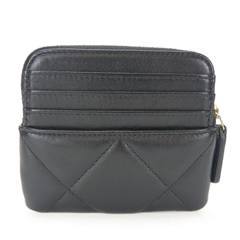 Chanel Coin Case Ap2086 Lambskin Black Women