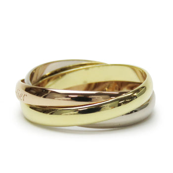 Cartier Ring K18 Yellow Gold, K18 Pink Gold, K18Wg Three Color Trinity Women