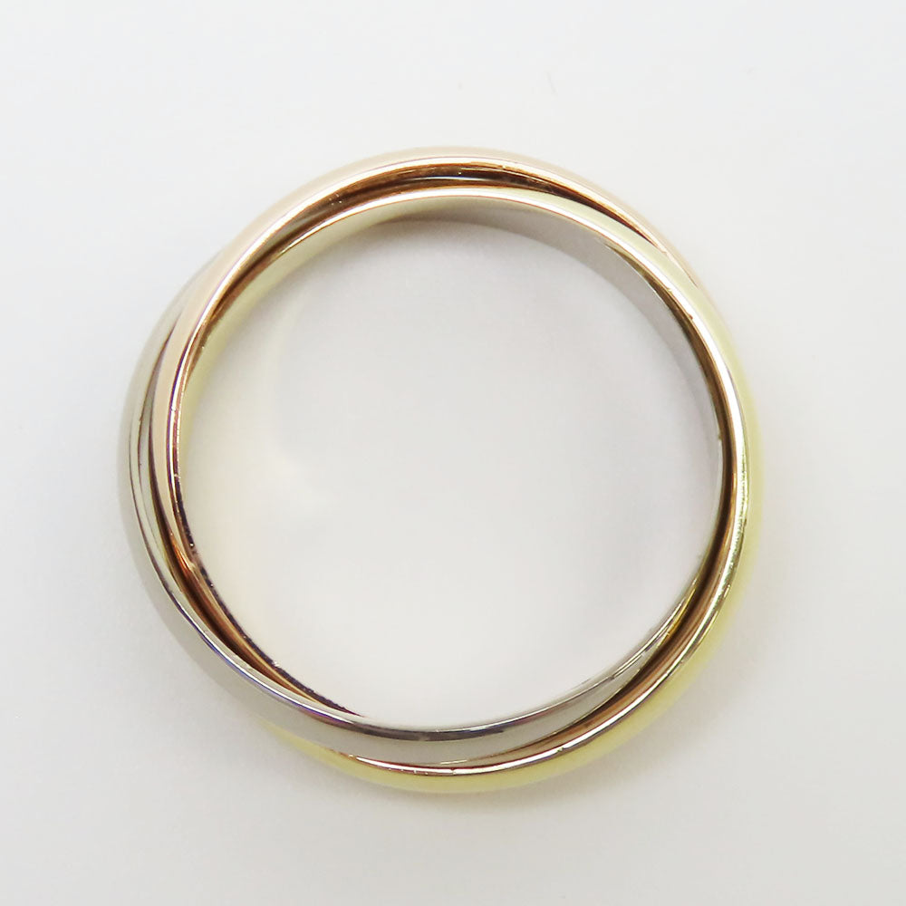 Cartier Ring K18 Yellow Gold, K18 Pink Gold, K18Wg Three Color Trinity Women