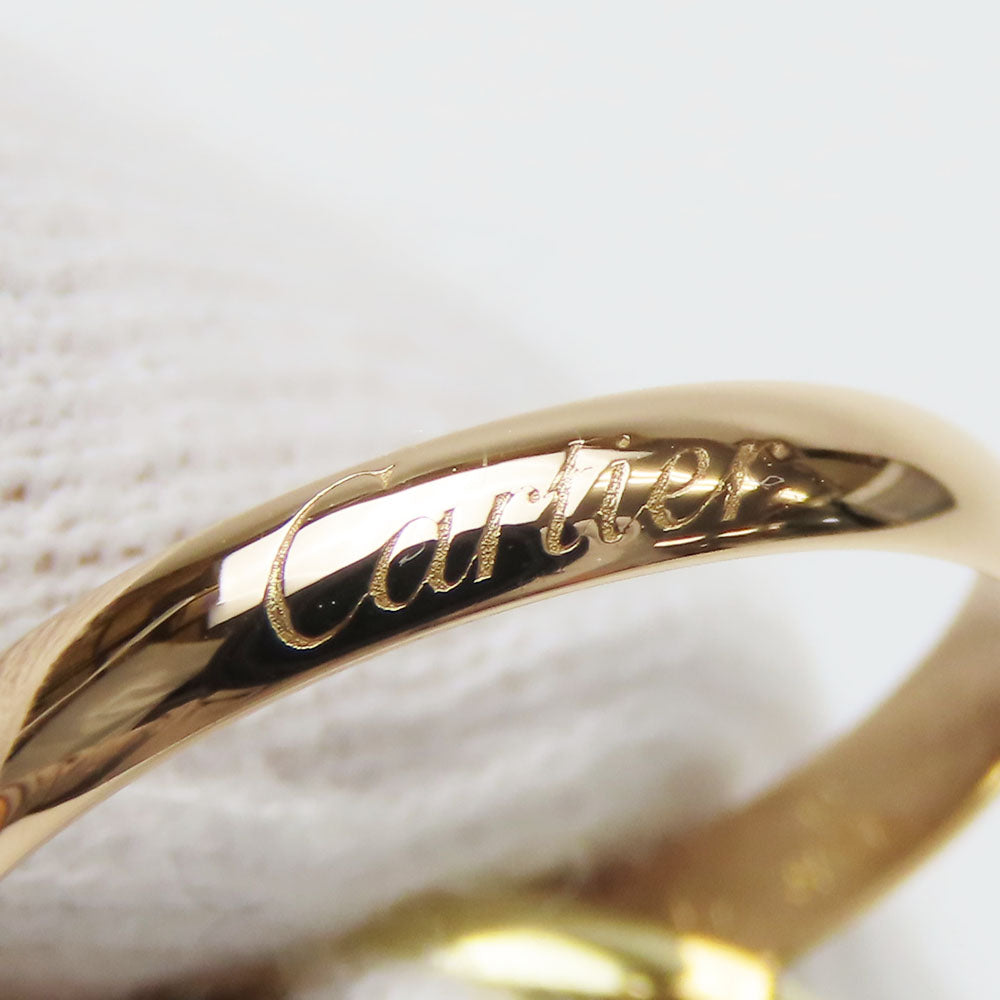 Cartier Ring K18 Yellow Gold, K18 Pink Gold, K18Wg Three Color Trinity Women