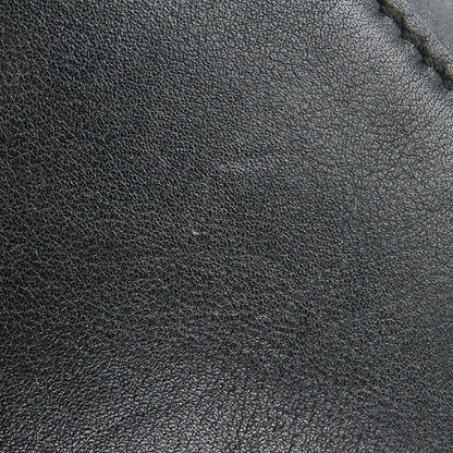 Gucci Tote Bag 162094 Leather Black Newbrit Double G Women