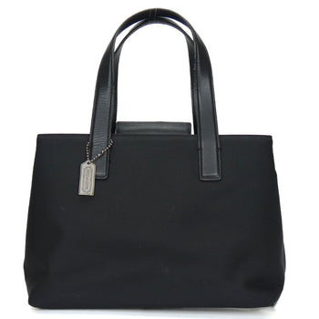 Coach Handbag 7400 Nylon, Leather Black Women