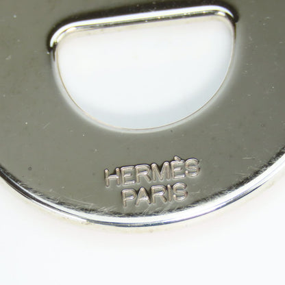 Hermes Scarf Ring Metal Red Women