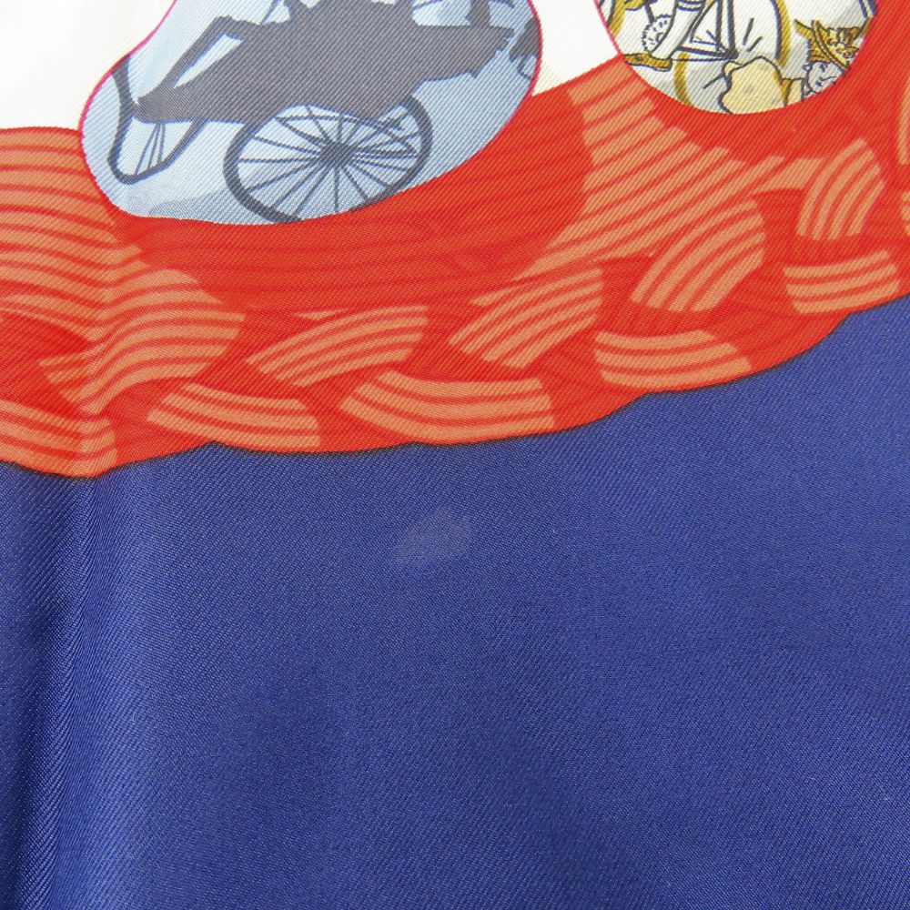 Hermes Scarf Silk Navy Couvee D'Hermes Carre90