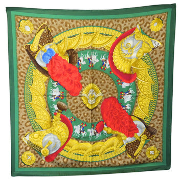 Hermes Scarf Silk Green Carre90