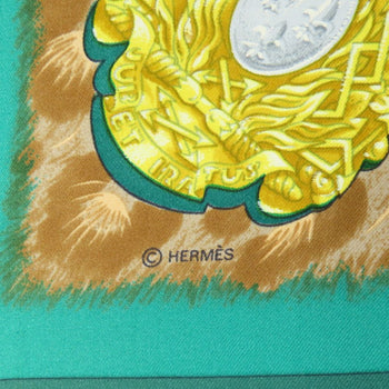 Hermes Scarf Silk Green Carre90