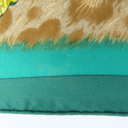 Hermes Scarf Silk Green Carre90 Women