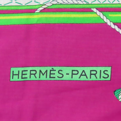 Hermes Stall Cotton Purple Pareo Women