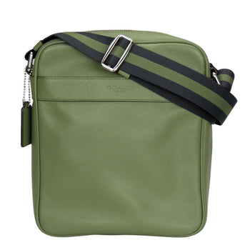 Coach Shoulder Bag F54782 Leather Khaki Unisex(Unisex)