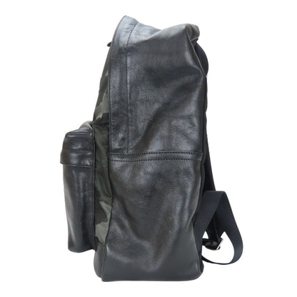 Coach Backpack F71755 Nylon, Leather Black Mens