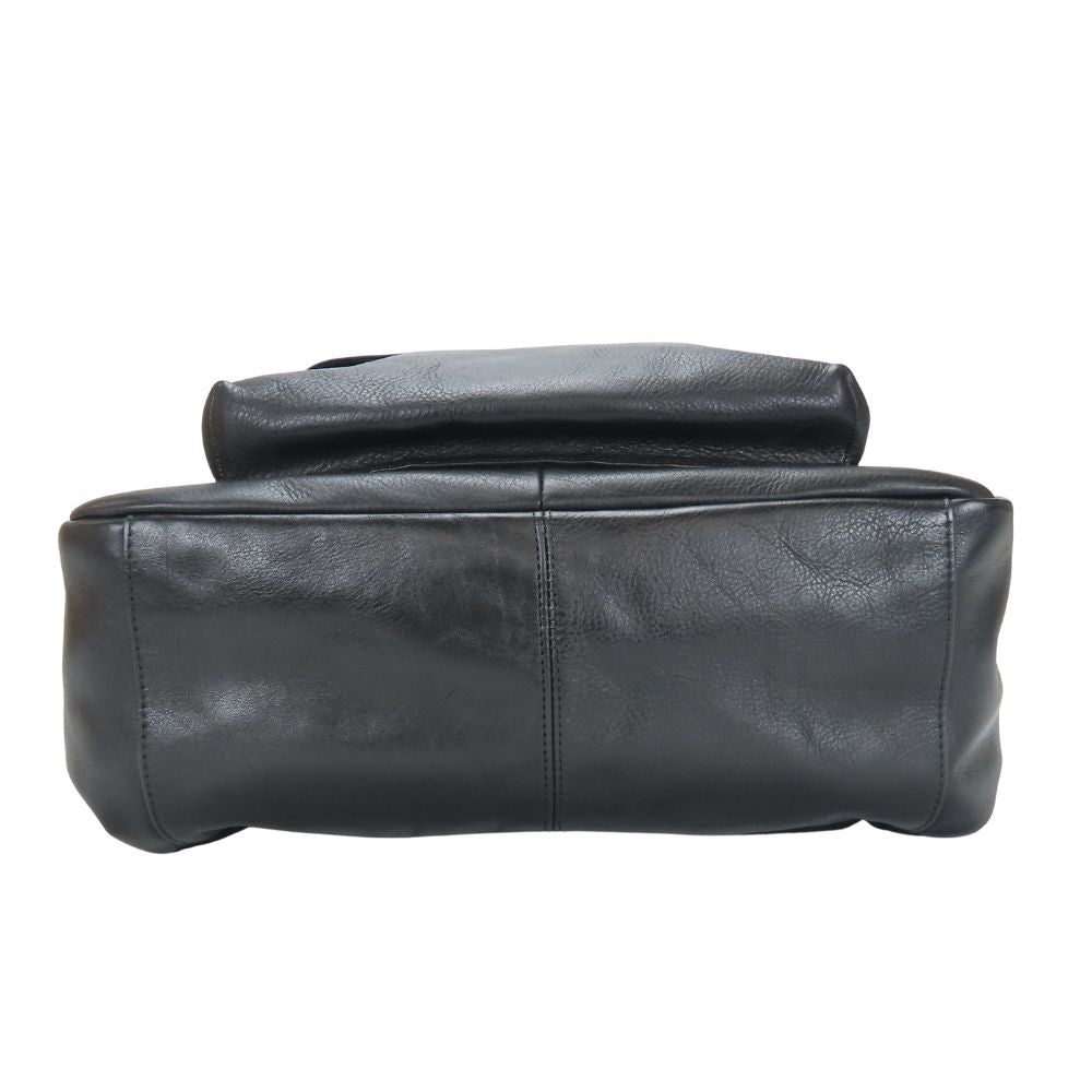 Coach Backpack F71755 Nylon, Leather Black Mens
