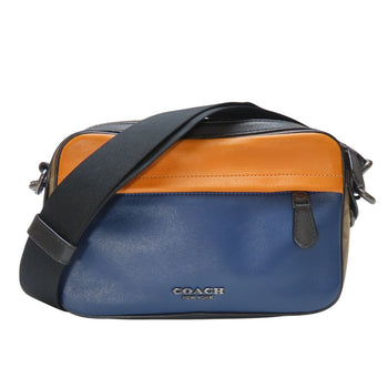 Coach Shoulder Bag 89899 Leather, Pvc Navy Camera Bag Mens