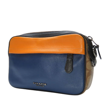 Coach Shoulder Bag 89899 Leather, Pvc Navy Camera Bag Mens