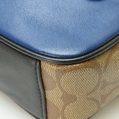 Coach Shoulder Bag 89899 Leather, Pvc Navy Camera Bag Mens