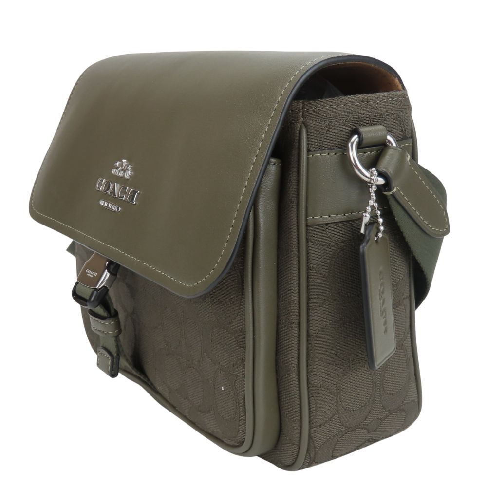 Coach Shoulder Bag Ct818 Leather, Canvas Khaki Pace Messenger Women