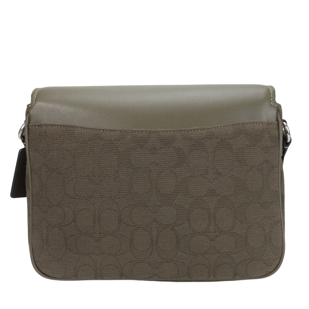 Coach Shoulder Bag Ct818 Leather, Canvas Khaki Pace Messenger Women