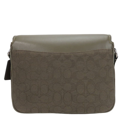 Coach Shoulder Bag Ct818 Leather, Canvas Khaki Pace Messenger Women