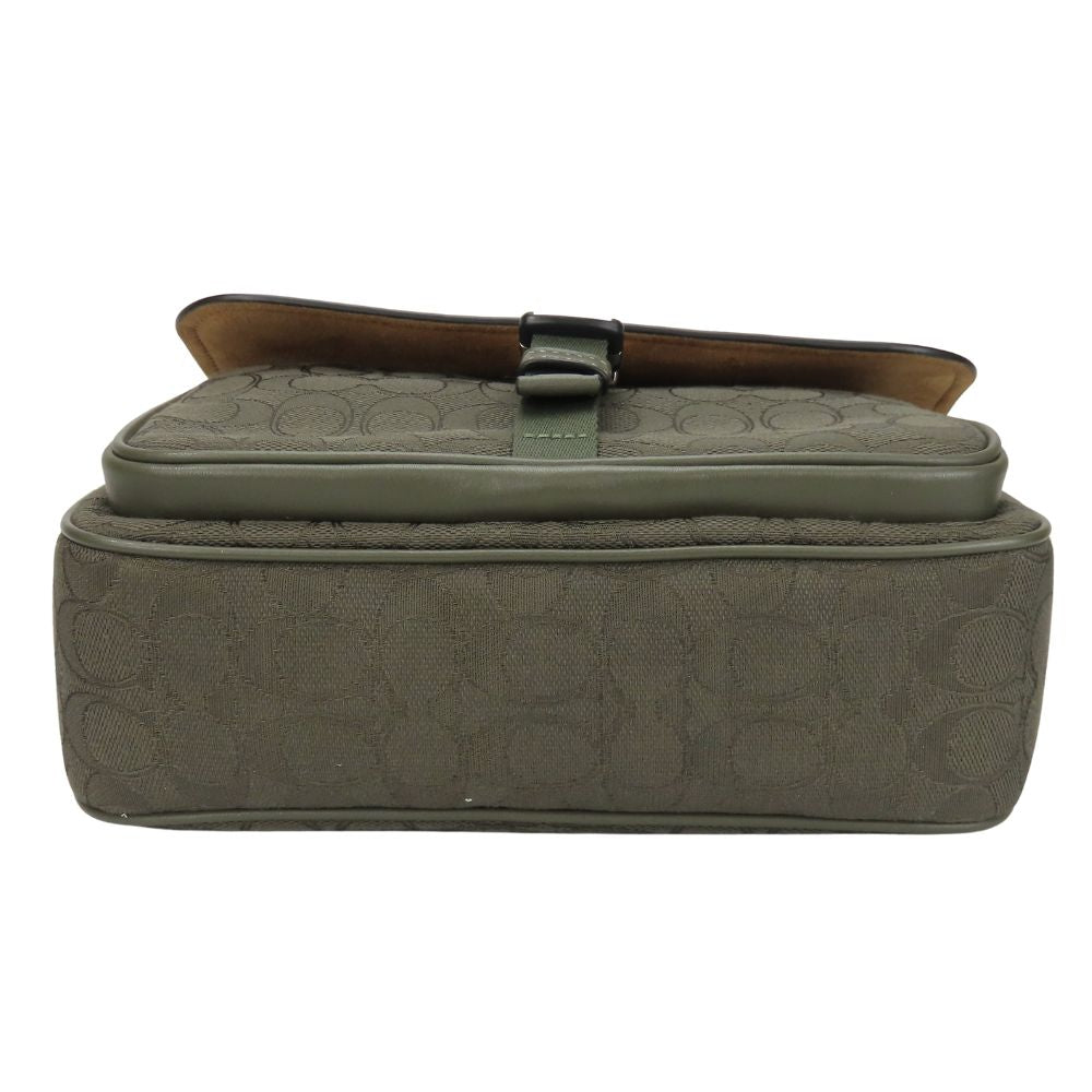 Coach Shoulder Bag Ct818 Leather, Canvas Khaki Pace Messenger Women