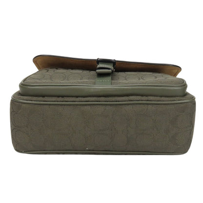 Coach Shoulder Bag Ct818 Leather, Canvas Khaki Pace Messenger Women