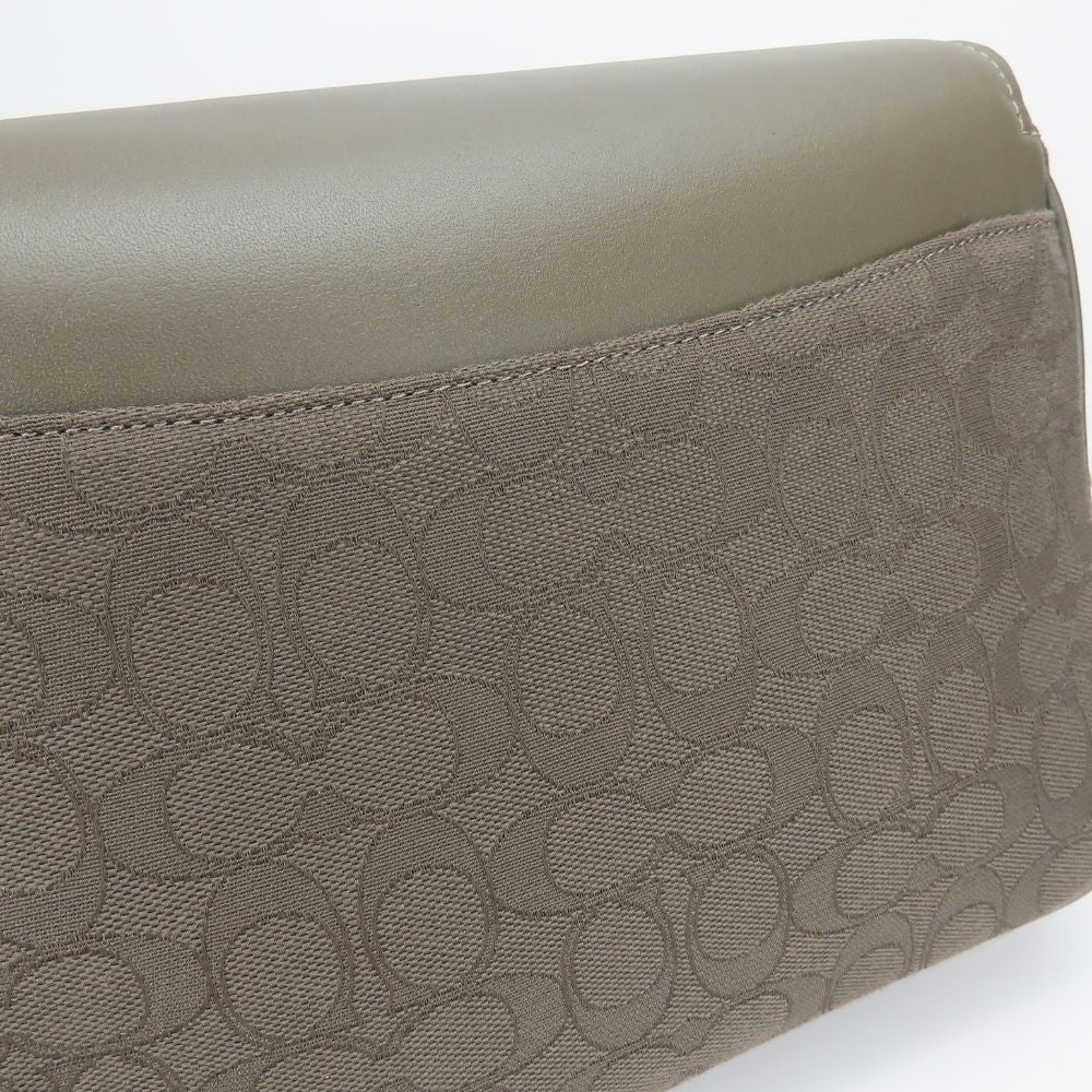 Coach Shoulder Bag Ct818 Leather, Canvas Khaki Pace Messenger Women