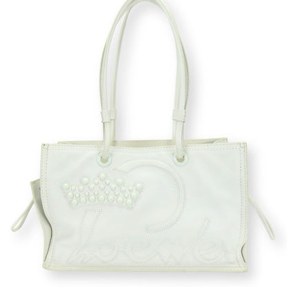 Loewe Tote Bag Leather White