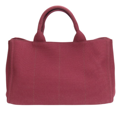 Prada Tote Bag B2642O Canvas Amarrant Studs Canapa Women