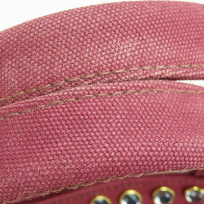 Prada Tote Bag B2642O Canvas Amarrant Studs Canapa Women