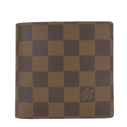 Louis Vuitton Bifold Wallet N61675 Damier Brown Portefeuilleemarco Mens(Unisex)