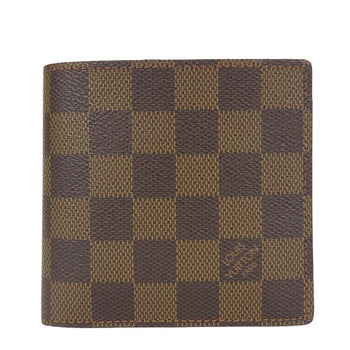 Louis Vuitton Bifold Wallet N61675 Damier Brown Portefeuilleemarco Mens(Unisex)