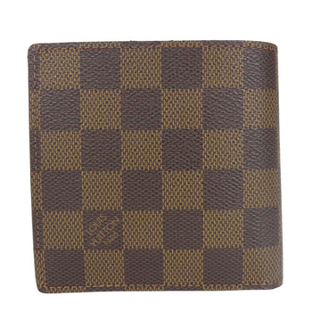 Louis Vuitton Bifold Wallet N61675 Damier Brown Portefeuilleemarco Mens(Unisex)