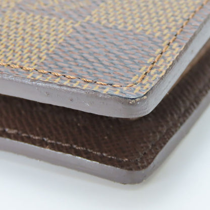 Louis Vuitton Bifold Wallet N61675 Damier Brown Portefeuilleemarco Mens(Unisex)