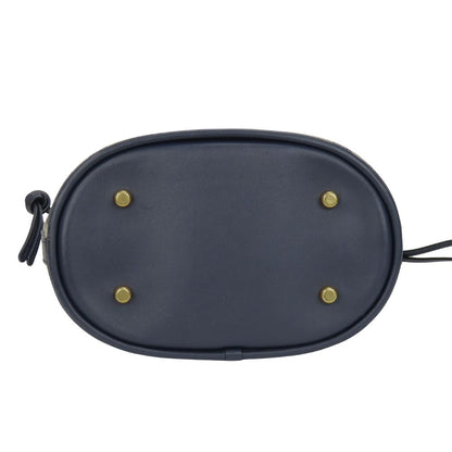 Coach Shoulder Bag C3853 Canvas, Leather Navy Field Bucket Women
