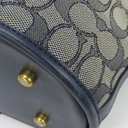 Coach Shoulder Bag C3853 Canvas, Leather Navy Field Bucket Women