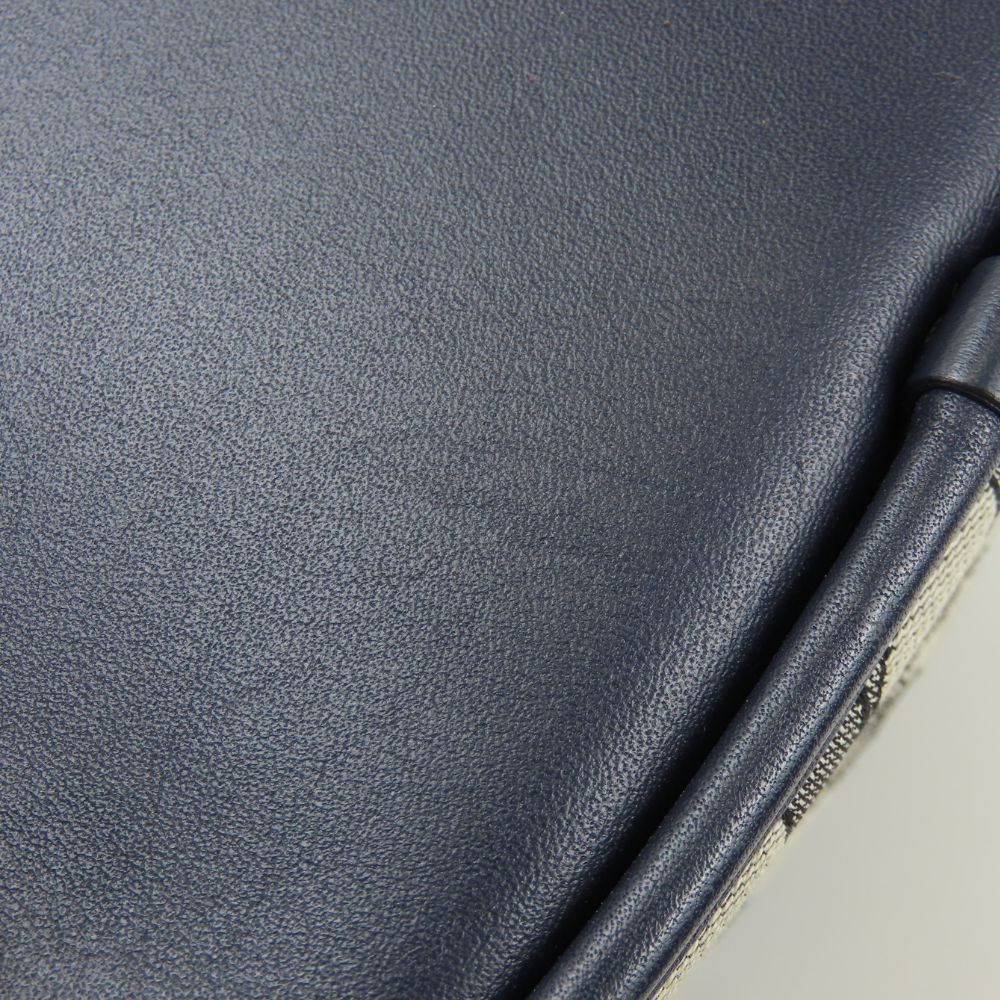 Coach Shoulder Bag C3853 Canvas, Leather Navy Field Bucket Women