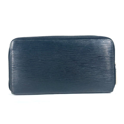 Louis Vuitton Long Wallet Purse M63852 Epi Leather Black Epi Zippy Organizer Mens