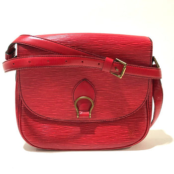 Louis Vuitton Shoulder Bag M52197 Epi Leather Red Epi Saint-Cloud Women