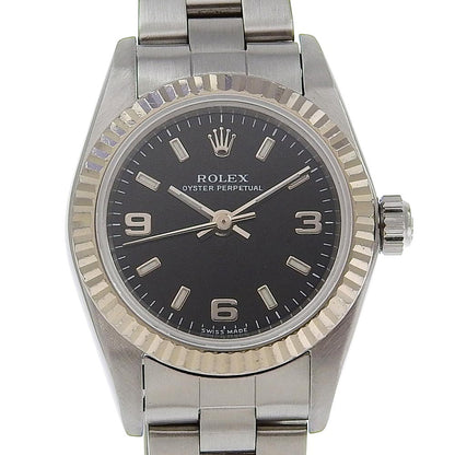 Rolex Watches Mechanical Automatic 76094 Wg , Stainless Steel Silver Cal.2230 Oyster Perpetual