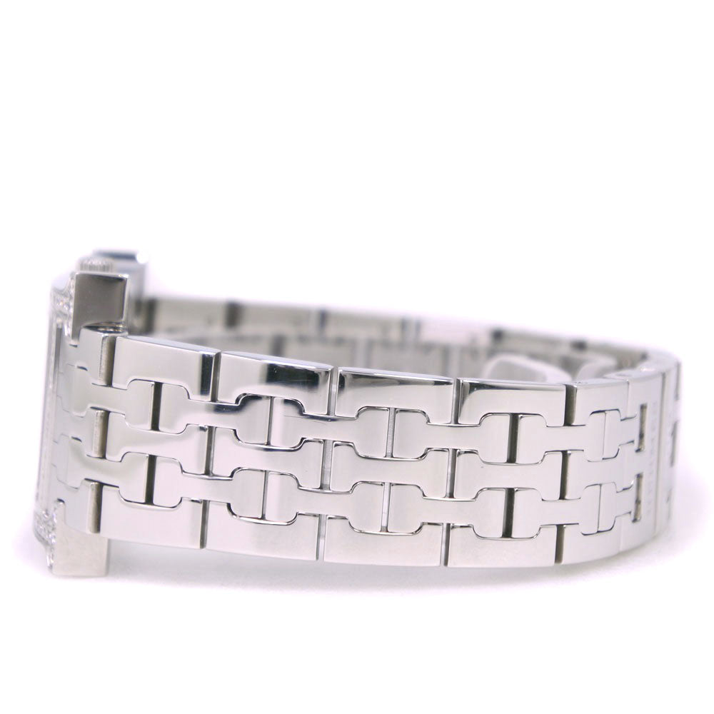 Hermes Watches Quartz Hh1.230 Stainless Steel Clear Bezel Diamond H Watch White Dial Women